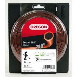 OREGON Fil débroussailleuse rond Techni 280° 2,7mm 545820