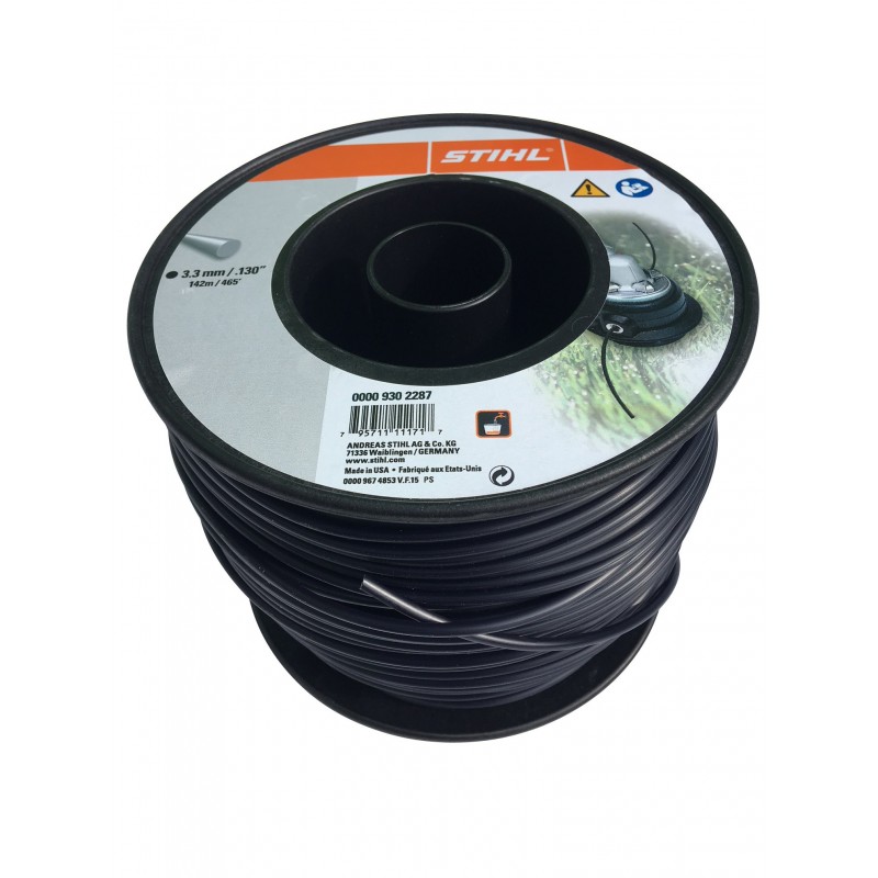 STIHL Fil débroussailleuse nylon rond 3.3mm/145m noir 9302287 00009302287