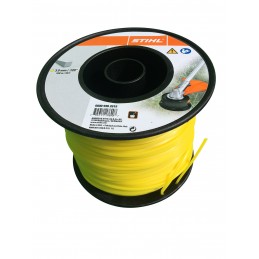 STIHL Fil débroussailleuse nylon carré 3mm/168m jaune 9302619 00009302619