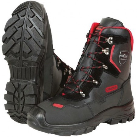 Bottes De Protection Oregon Yukon Class 1 Cuir Pour Tronçonneuse - Pointure 43 à 48, 20 M/s, Certifiées KWF