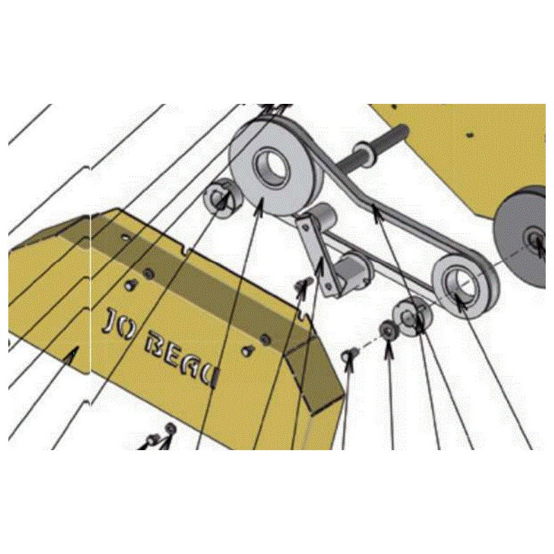 COURROIE POUR BROYEUR DE BRANCHES JO BEAU M250