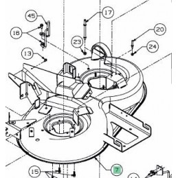 MTD PLATEAU DE COUPE 92CM NOIR POUR LT5 68304418DS, 683-04418-DS