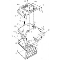 MTD BAC DE RAMASSAGE COMPLET 200L LT5 92 & 105CM 913070004S, 913-070004-S