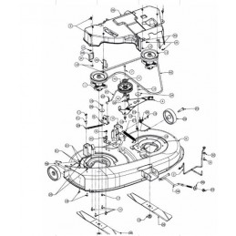 MTD PLATEAU DE COUPE  COMPLET 92 CM LT5 913060616S, 913-060616-S