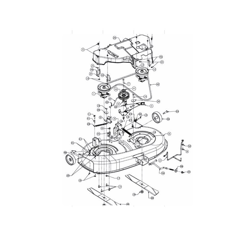 Batterie tracteur tondeuse MTD largeur 92 cm