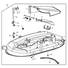 PLATEAU DE COUPE TRACTEUR TONDEUSE JOHN DEERE