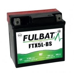 FULBAT BATTERIE FTX5L-BS ACIDE SEPARE (FOURNI) 12V 4.2 Ah 113-70-105 - / + FTX5LBS