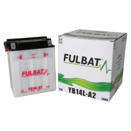 FULBAT BATTERIE 12N14-3A ACIDE SEPARE (FOURNI) 12V 14.7 Ah 134-89-166 - / + 12N143A