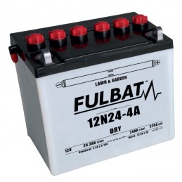 FULBAT BATTERIE 12N24-4A ACIDE SEPARE (FOURNI) 12V 25.3 Ah 184-124-175 + / - 12N244A