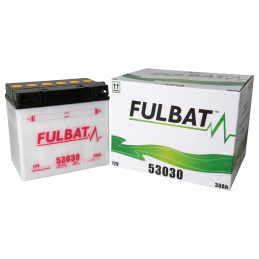 FULBAT BATTERIE 53030 ACIDE SEPARE (FOURNI) 12V 30 Ah 186-130-171 - / + 53030