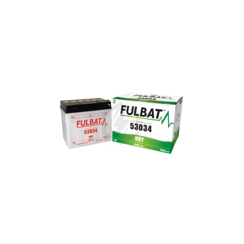 FULBAT BATTERIE 53034 ACIDE SEPARE (FOURNI) 12V 30 Ah 186-130-171 + / - 53034