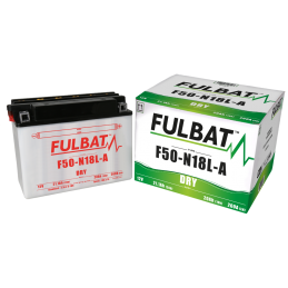 FULBAT BATTERIE F50-N18L-A ACIDE SEPARE (FOURNI) 12V 21.1 Ah 205-90-162 - / + F50N18LA
