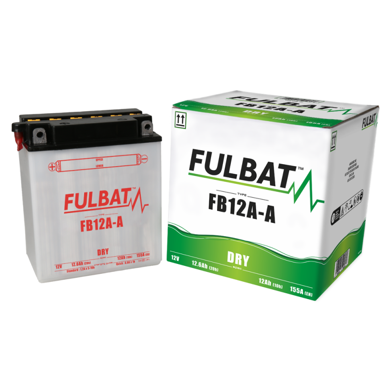 FULBAT BATTERIE FB12A-A ACIDE SEPARE (FOURNI) 12V 12.6 Ah 134-80-160 + / - FB12AA