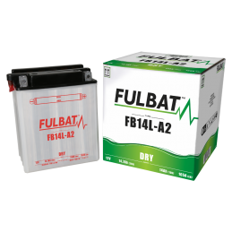 FULBAT BATTERIE FB14A-A2 ACIDE SEPARE (FOURNI) 12V 14.7 Ah 134-89-176 + / - FB14AA2