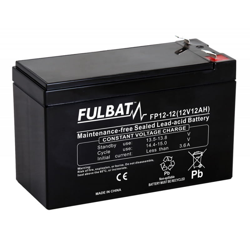 FULBAT BATTERIE FTX12-BS ACIDE SEPARE (FOURNI) 12V 10.5 Ah 150-87-130 + / - FP1212