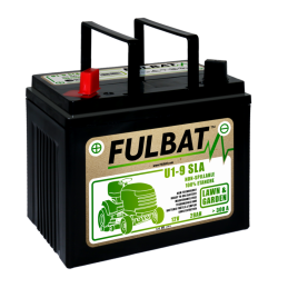 Batterie tracteur tondeuse U19 ,12 V, 24Ah, 280A, borne + à gauche, batterie sans entretiene + à gauche, batterie sans entretien