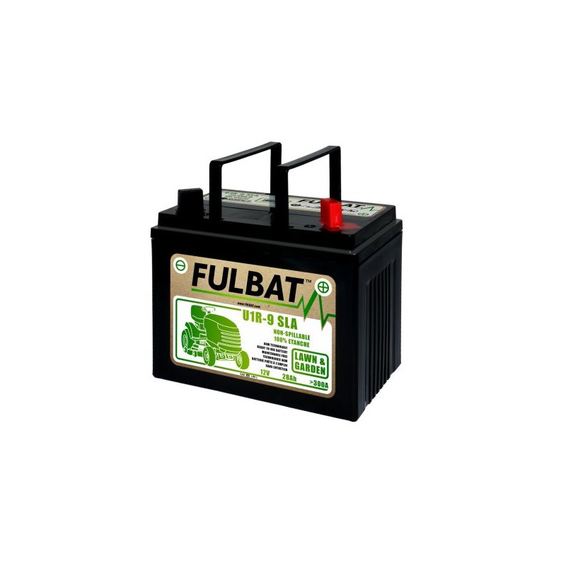 FULBAT Batterie pour tracteur tondeuse U1R-9 12V/28 Ah étanche prête à l'emploi U1R9SLA