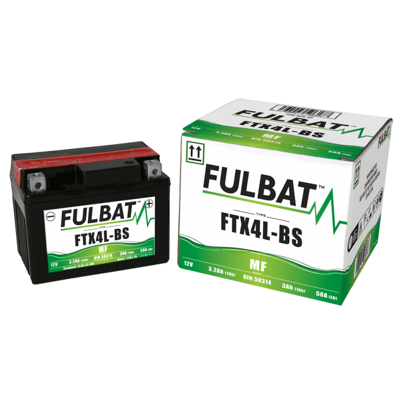 FULBAT BATTERIE FTX4L-BS ACIDE SEPARE (FOURNI) 12V 3.2 Ah FTX4LBS