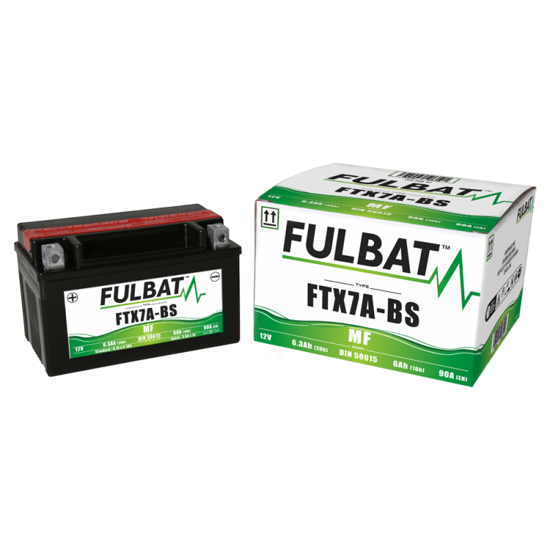 FULBAT BATTERIE FTX7A-BS ACIDE SEPARE (FOURNI) 12V 6.3 Ah - FTX7ABS