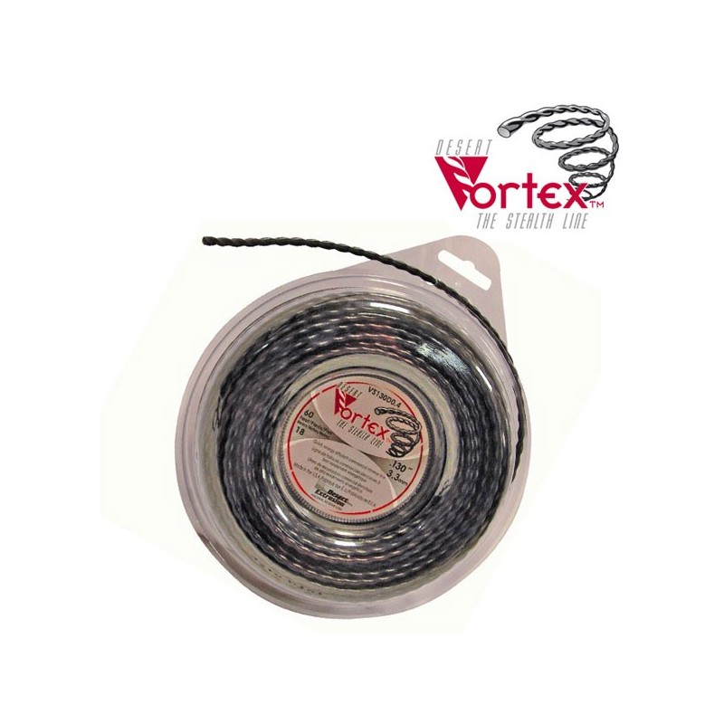 Fil nylon vortex Ø 2,4 mm pour débroussailleuse Fil nylon vortex Ø 2,4 mm pour débroussailleuse