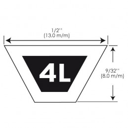 Courroie tracteur tondeuse MTD 754-0370, 7540370