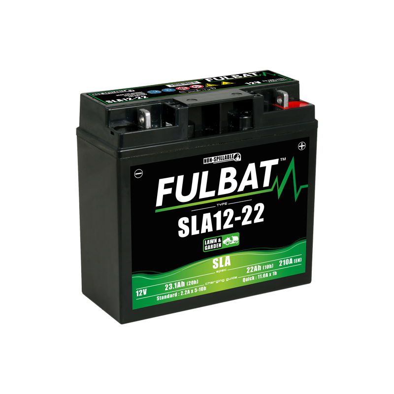 Batterie Fulbat 1222SLA – 12V 23,1 Ah étanche pour motoculture