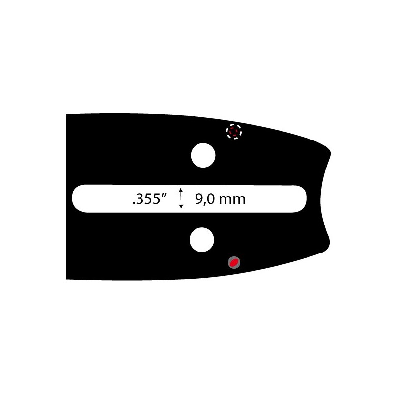 Guide chaîne de tronçonneuse Carlton de 40 cm, 3/8, .058, 1.5. Ref 16-81-A260-PT