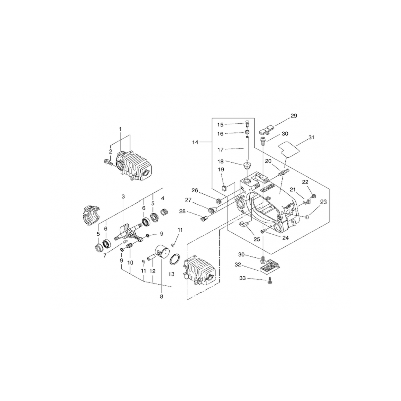 Kit piston pour tronçonneuse Echo CS 3400