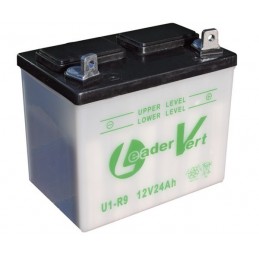 Batterie tracteur tondeuse sans acide U1R9, 12V , 24Ah, borne + à droite