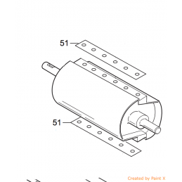 KIT COUTEAUX / LAMES POUR BROYEUR DE BRANCHES JO BEAU M300 / E300 / E300  INT / T300 / H300 / R300