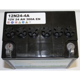 Batterie tracteur tondeuse sans acide 12N24-4A, 12 V, 24 Ah