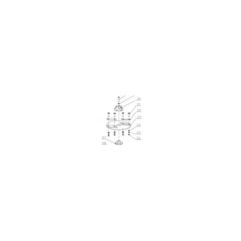 Vis de couteau de Broyeur de végétaux BR159T50, GYHCS50A21 Vis de couteau de Broyeur de végétaux BR159T50, GYHCS50A21