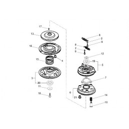 Embrayage de lame tondeuse Kaaz 71067-106, 71067106, LM5360HXA, LM484HX, Dormak, CR53 pro