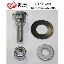 Kit vis de lame, 95599320000, 94014000012, tondeuse Gianni Ferrari, TG125, TG130, TG155, TG200