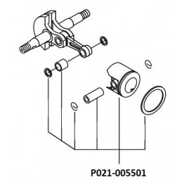 Kit piston tronçonneuse Echo CS320 TES, P021-005501, P021005501