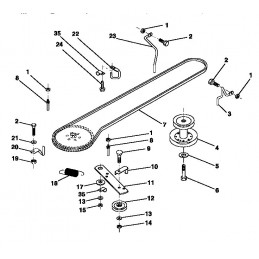 Poulie double sortie moteur Briggs&Stratton Bestgreen 138029 134828