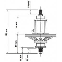 Palier de lame John Deere, LA100, LA105, LA110, LA115, D100, D105, D110, D120, X110, X120, X125, X130R, X135R, GY20454, GY21098