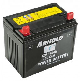 Batterie tondeuse 12V 16 AH 280CCA + à gauche