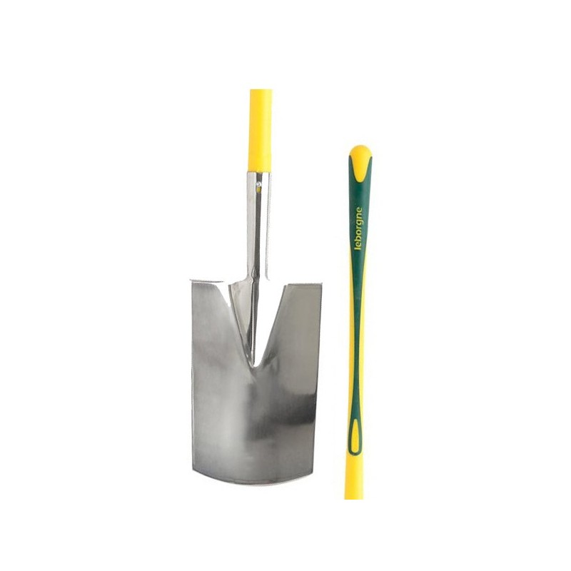 LEBORGNE Bêche inox 28 cm manche pomme Novagrip 301403 LEBORGNE Bêche inox 28 cm manche pomme Novagrip 301403