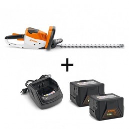 STIHL taille-haie HSA 56  + 2 batteries AK10 + 1 chargeur AL101 PACK INTENSIF
