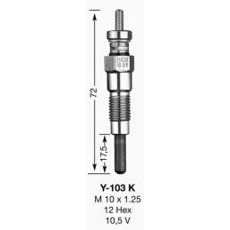 NGK BOUGIE DE PRECHAUFFAGE Y103K UT