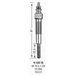 NGK BOUGIE DE PRECHAUFFAGE Y107R UT