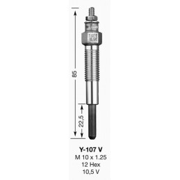 NGK BOUGIE DE PRECHAUFFAGE Y107V UT