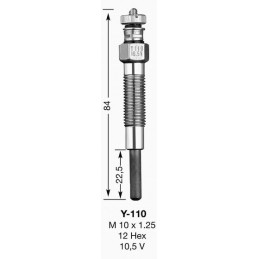 NGK BOUGIE DE PRECHAUFFAGE Y110 UT