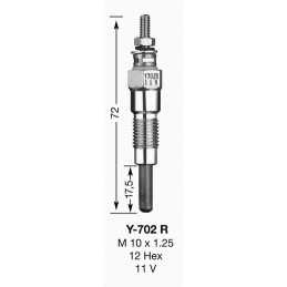 NGK BOUGIE DE PRECHAUFFAGE Y702R UT