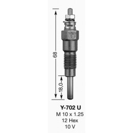 NGK BOUGIE DE PRECHAUFFAGE Y702U UT